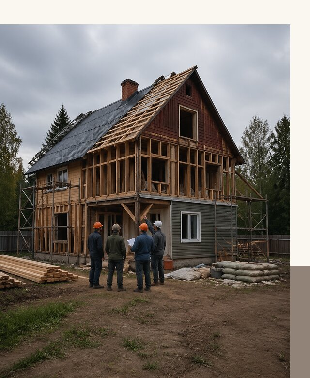 Реконструкция дачного дома в Люберцах под ключ с проектом